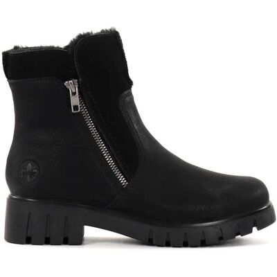 Rieker Ankelboots dam X2681-00 svart Rieker Ankelboots dam X2681-00 svart