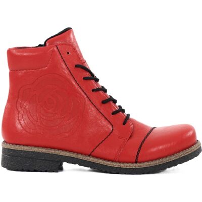 Rieker Ankelboots dam 73504-33 röd Rieker Ankelboots dam 73504-33 röd