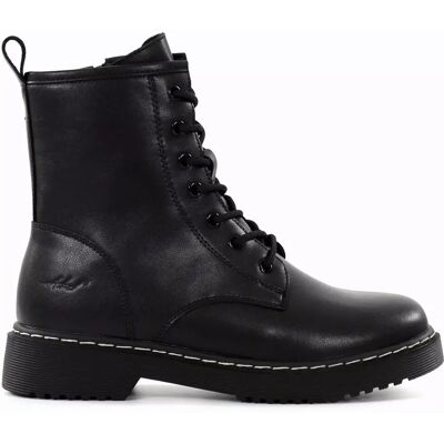 Askel ankelboots i läder 23893K7 svart Askel ankelboots i läder 23893K7 svart