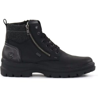 Rieker herr ankelboots i äkta läder med nitar F5401-00 svart Rieker herr ankelboots i äkta läder med nitar F5401-00 svart