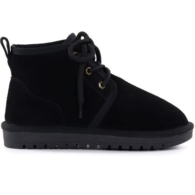 Duffy Ankelboots i mocka för damer 71-23001 svart Duffy Ankelboots i mocka för damer 71-23001 svart