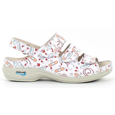 Nursing Care Maskintvättbara Sandaler Läder Healt-10 Nursing Care Maskintvättbara Sandaler Läder Healt-10