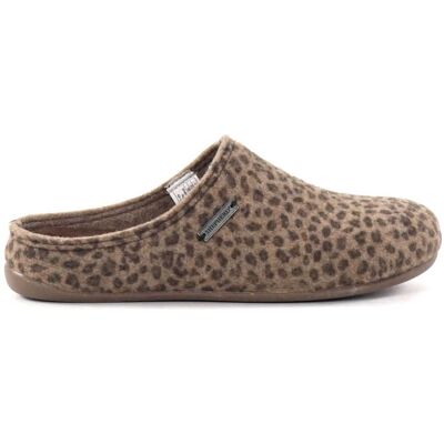 Shepherd Cilla damtofflor beige/leopard Shepherd Cilla damtofflor beige/leopard