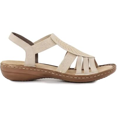 Rieker damsandaler 608C0-62 beige Rieker damsandaler 608C0-62 beige