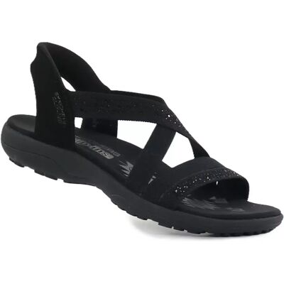 Skechers Sandaler 163574/BBK REGGAE SLIM - SUMMER SPARKLE Svart Skechers Sandaler 163574/BBK REGGAE SLIM - SUMMER SPARKLE Svart