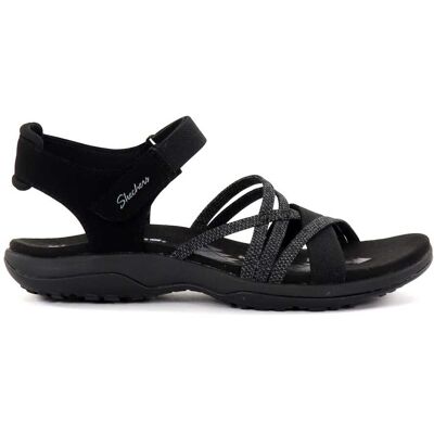 Skechers damsandaler 163193/BLK REGGAE SLIM - MEADOW GRAZER svart Skechers damsandaler 163193/BLK REGGAE SLIM - MEADOW GRAZER svart