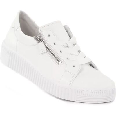Gabor sneakers i äkta läder för kvinnor 6333421 weiss uni Gabor sneakers i äkta läder för kvinnor 6333421 weiss uni