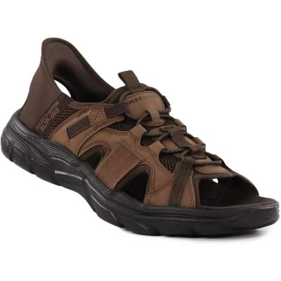 Skechers herrsandaler med bred läst 205181/ACDB REVOLTED SS - MERRICK mörkbrun Skechers herrsandaler med bred läst 205181/ACDB REVOLTED SS - MERRICK mörkbrun