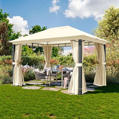 TOOLPORT Softtop paviljong 3x4m, inkl. 4 gardiner, champagne - (300685) TOOLPORT Softtop paviljong 3x4m, inkl. 4 gardiner, champagne - (300685)