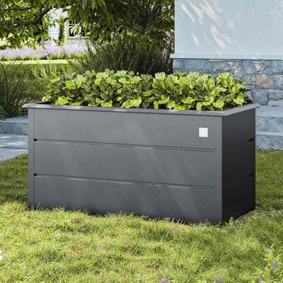 PRIMEYARD Odlingslåda, 75 x 150 x 78 cm, stål, antracit - (GFPV00955) PRIMEYARD Odlingslåda, 75 x 150 x 78 cm, stål, antracit - (GFPV00955)