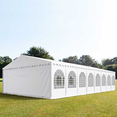 TOOLPORT XXL 8x32 m partytält - 2,6 m sidohöjd, med bottenram, PVC 1400, vit - (49247) TOOLPORT XXL 8x32 m partytält - 2,6 m sidohöjd, med bottenram, PVC 1400, vit - (49247)