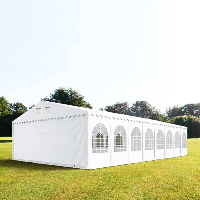 TOOLPORT XXL 7x30 m partytält - 2,6 m sidohöjd, med bottenram, PVC 1400, vit - (578637) TOOLPORT XXL 7x30 m partytält - 2,6 m sidohöjd, med bottenram, PVC 1400, vit - (578637)