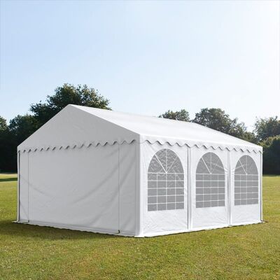 TOOLPORT XXL 5x6 m partytält - 2,6 m sidohöjd, med bottenram, PVC 1400, vit - (7676BL) TOOLPORT XXL 5x6 m partytält - 2,6 m sidohöjd, med bottenram, PVC 1400, vit - (7676BL)