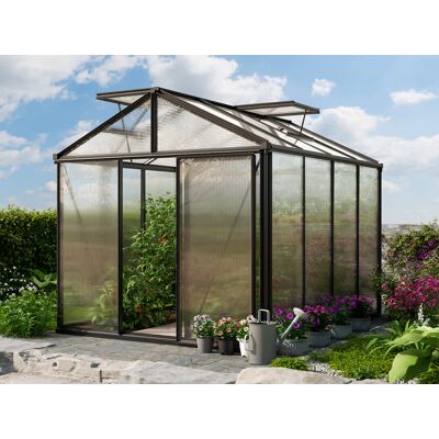 GFP Växthus, 235 x 311 cm, pulverbeläggning antracit - (GFPV00953) GFP Växthus, 235 x 311 cm, pulverbeläggning antracit - (GFPV00953)