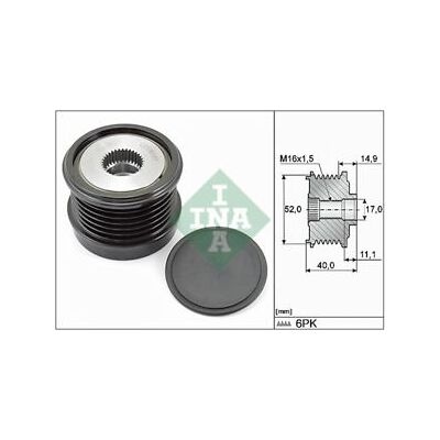 INA Frihjulsremskiva 5-spår 52.20mm INA Frihjulsremskiva 5-spår 52.20mm