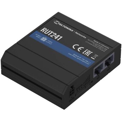 Teltonika RUT241 Mobilnät Router Svart Aluminium Plast RUT241000000 Teltonika RUT241 Mobilnät Router Svart Aluminium Plast RUT241000000