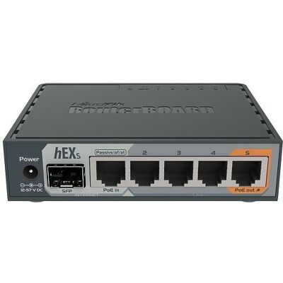 Mikrotik hEX S wired router Gigabit Ethernet Black RB760IGS Mikrotik hEX S wired router Gigabit Ethernet Black RB760IGS