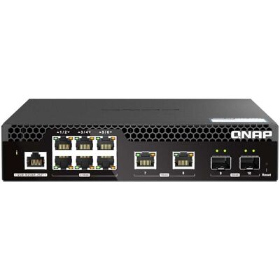 Qnap QSW-M2106R-2S2T nätverksswitchar hanterad L2 10G QSW-M2106R-2S2T Qnap QSW-M2106R-2S2T nätverksswitchar hanterad L2 10G QSW-M2106R-2S2T