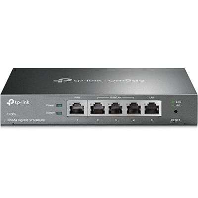 TP-Link TL-ER605 SafeStream Gigabit Multi-WAN VPN Router TL-ER605 TP-Link TL-ER605 SafeStream Gigabit Multi-WAN VPN Router TL-ER605