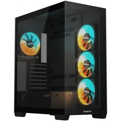 GIGABYTE C500 PANORAMIC STEALTH Midi Tower Svart GB-C500P ST GIGABYTE C500 PANORAMIC STEALTH Midi Tower Svart GB-C500P ST