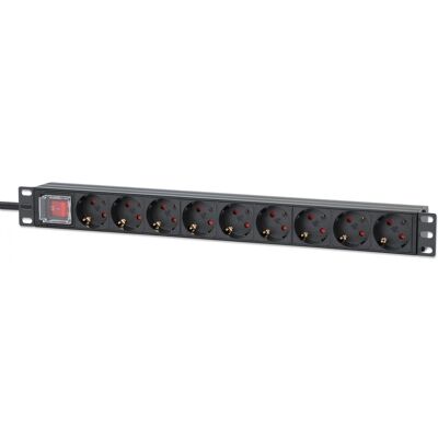 Intellinet 715133 grenuttag 9 AC-utgångar 1U Svart 715133 Intellinet 715133 grenuttag 9 AC-utgångar 1U Svart 715133