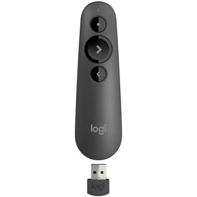 Logitech R500 trådlösa presentatörer Bluetooth/RF grafit 910-005843 Logitech R500 trådlösa presentatörer Bluetooth/RF grafit 910-005843