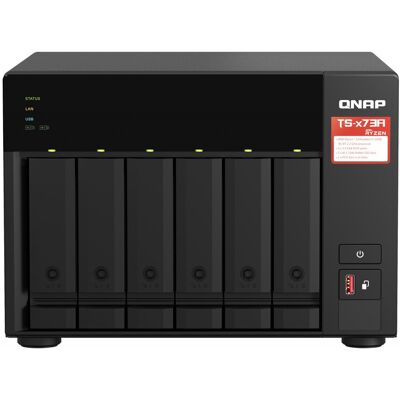 Qnap TS-673A NAS Tower Ethernet LAN Black V1500B TS-673A-8G Qnap TS-673A NAS Tower Ethernet LAN Black V1500B TS-673A-8G