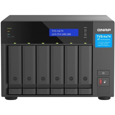 Qnap TVS-H674T-I5-32G NAS- & lagringsservrar Tower TVS-h674T-i5-32G Qnap TVS-H674T-I5-32G NAS- & lagringsservrar Tower TVS-h674T-i5-32G