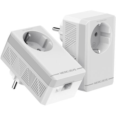 TP-Link Mercusys AV600 600 Mbit/s Nätverksansluten (Ethernet) Vit MP300P KIT TP-Link Mercusys AV600 600 Mbit/s Nätverksansluten (Ethernet) Vit MP300P KIT