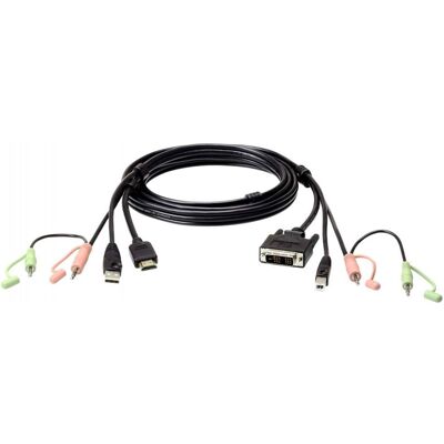 Aten 2L-7D02DH KVM-kablar Svart 1,8 m 2L-7D02DH Aten 2L-7D02DH KVM-kablar Svart 1,8 m 2L-7D02DH