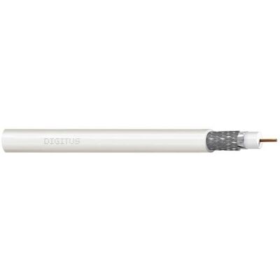 Digitus Coaxial cable RG-6, 75 Ohm, shield (2 x foil + 77% DK-RG6-P Digitus Coaxial cable RG-6, 75 Ohm, shield (2 x foil + 77% DK-RG6-P