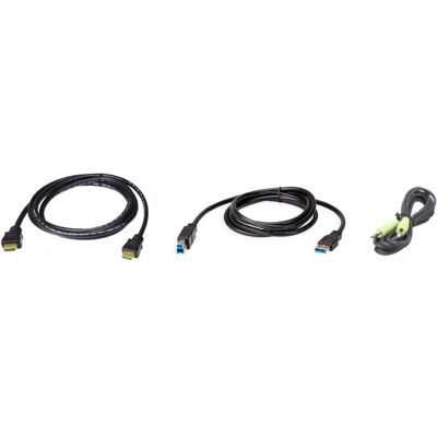 Aten 2L-7D02UHX3 KVM-kablar Svart 1,8 m 2L-7D02UHX3 Aten 2L-7D02UHX3 KVM-kablar Svart 1,8 m 2L-7D02UHX3