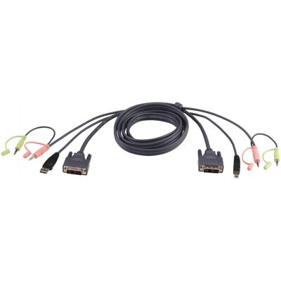 Aten 2L-7D05UD KVM-kablar Svart 2L-7D05UD Aten 2L-7D05UD KVM-kablar Svart 2L-7D05UD