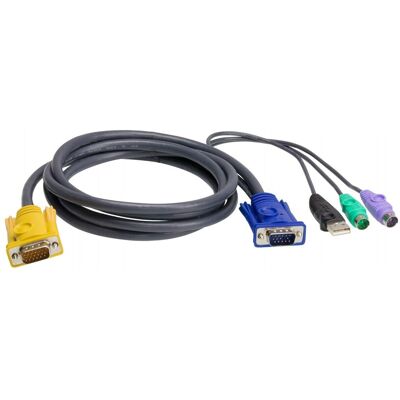 Aten 2L-5302UP KVM-kablar Svart 2L-5302UP Aten 2L-5302UP KVM-kablar Svart 2L-5302UP