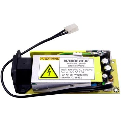 Mikrotik 24V2APOW power adapter/inverter Indoor 60 W Black 24V2APOW Mikrotik 24V2APOW power adapter/inverter Indoor 60 W Black 24V2APOW