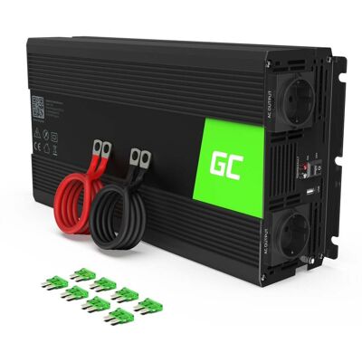 Green Cell INV24 power adapter/inverter Auto 1500 W Black INV24 Green Cell INV24 power adapter/inverter Auto 1500 W Black INV24