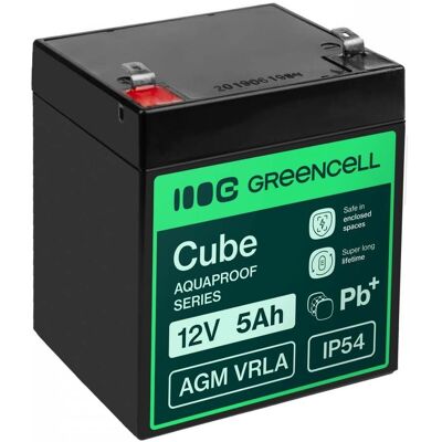 Green Cell AGM12V5AH-J AGM VRLA 12V 5Ah underhållsfri AGM12V5AH-J Green Cell AGM12V5AH-J AGM VRLA 12V 5Ah underhållsfri AGM12V5AH-J
