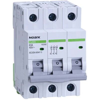 Isol. spl. NOARK , 3 moduler bred, 3-polig, 63A 102392 Isol. spl. NOARK , 3 moduler bred, 3-polig, 63A 102392