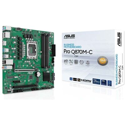 ASUS - PRO Q870M-C-CSM - LGA 1851 - micro-ATX - Motherboard ASUS - PRO Q870M-C-CSM - LGA 1851 - micro-ATX - Motherboard