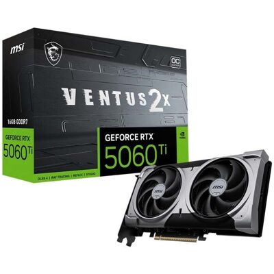 MSI VENTUS GeForce RTX 5060 TI 16G 2X OC PLUS NVIDIA 16 G506T-16V2CP MSI VENTUS GeForce RTX 5060 TI 16G 2X OC PLUS NVIDIA 16 G506T-16V2CP