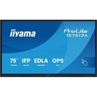 IIYAMA TE7513A-B2AG Interaktivt plattpanel IFP 75" IPS 4K TE7513A-B2AG IIYAMA TE7513A-B2AG Interaktivt plattpanel IFP 75" IPS 4K TE7513A-B2AG