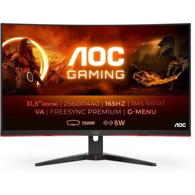 AOC G2 CQ32G2SE/BK LED display 80 cm (31.5") 2560 x 1440 CQ32G2SE/BK AOC G2 CQ32G2SE/BK LED display 80 cm (31.5") 2560 x 1440 CQ32G2SE/BK