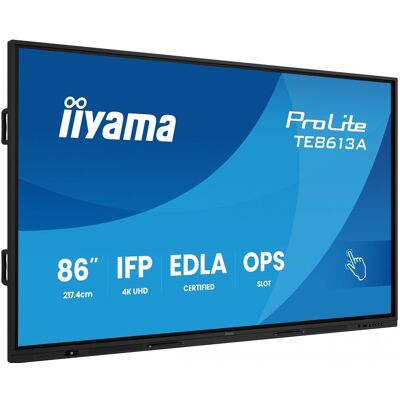 IIYAMA TE8613A-B2AG Interaktivt plattpanel IFP 86" IPS 4K TE8613A-B2AG IIYAMA TE8613A-B2AG Interaktivt plattpanel IFP 86" IPS 4K TE8613A-B2AG
