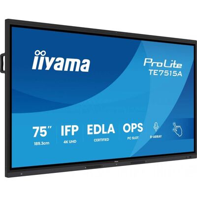 IIYAMA TE7515A-B1AG 75tum Stilren IFP iiWare21E 3840x2160 TE7515A-B1AG IIYAMA TE7515A-B1AG 75tum Stilren IFP iiWare21E 3840x2160 TE7515A-B1AG