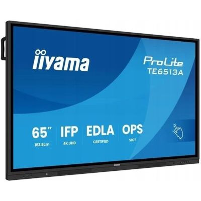 IIYAMA TE6513A-B1AG Interaktivt plattpanel IFP 65" IPS 4K TE6513A-B1AG IIYAMA TE6513A-B1AG Interaktivt plattpanel IFP 65" IPS 4K TE6513A-B1AG
