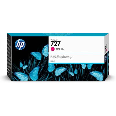 HP 727 300-ml Magenta DesignJet Ink Cartridge F9J77A HP 727 300-ml Magenta DesignJet Ink Cartridge F9J77A