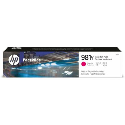 HP 981Y Extra High Yield Magenta Original PageWide Cartridge L0R14A HP 981Y Extra High Yield Magenta Original PageWide Cartridge L0R14A
