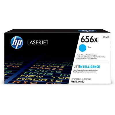 HP 656X High Yield Cyan Original LaserJet Toner Cartridge CF461X HP 656X High Yield Cyan Original LaserJet Toner Cartridge CF461X