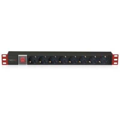 Techly I-CASE STRIP-81UD 19" 1U Strömfördelare X8 I-CASE STRIP-81UD Techly I-CASE STRIP-81UD 19" 1U Strömfördelare X8 I-CASE STRIP-81UD