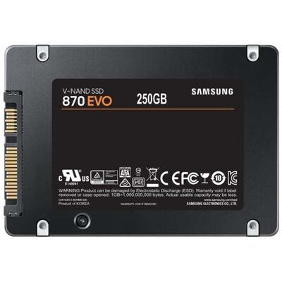 Samsung 870 EVO 250 GB Black MZ-77E250B/EU Samsung 870 EVO 250 GB Black MZ-77E250B/EU